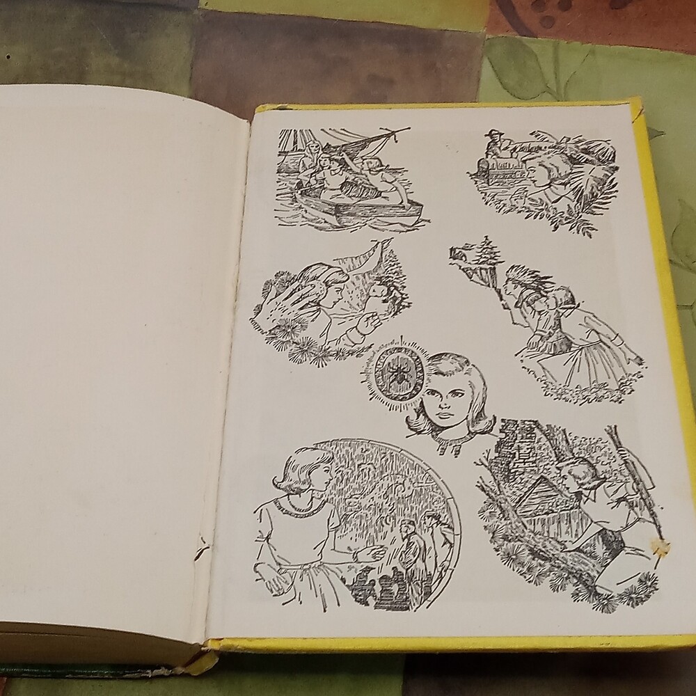 NANCY DREW Yellow Book #28 The Clue Of The Black Keys LIBRARY Rough Condition - Picture 13 of 15